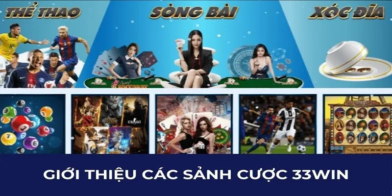 Giới thiệu 33WIN với đa dạng sảnh game hot hit nhất